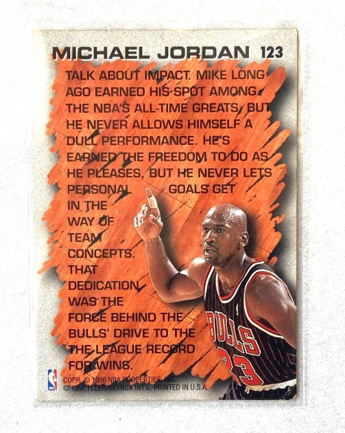 Michael Jordan Collector's Trading Card - Limited Edition 1996/977