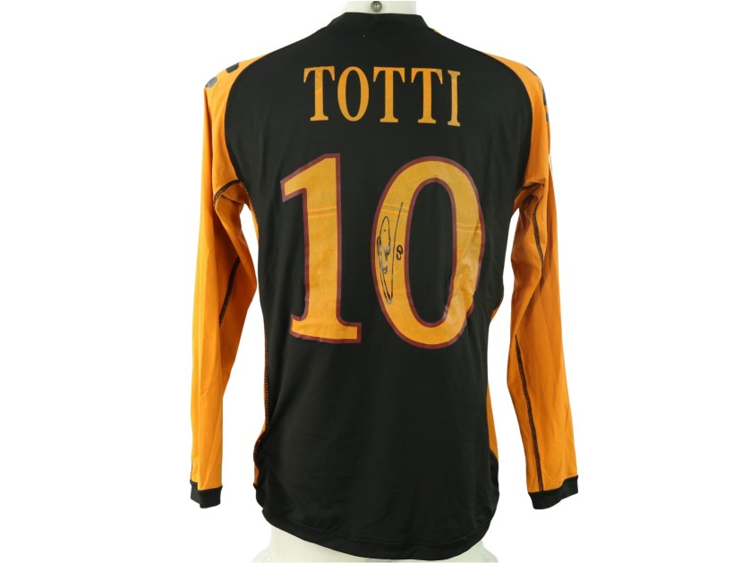 Totti's Roma Match-Worn Shirt, Serie A 2010/11 - Signed with photo proof