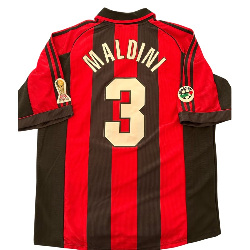 Maglia gara Maldini Milan, Serie A 1999/00