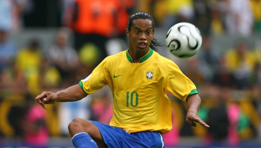 Ronaldinho's Brazil Match Shirt, World Cup 2006 - CharityStars