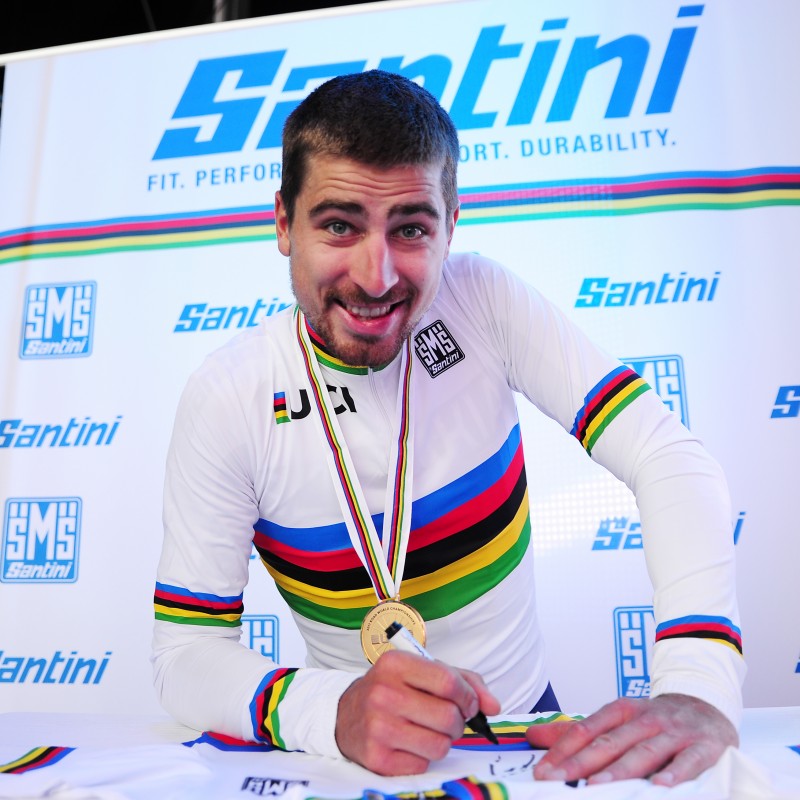 Peter Sagan's UCI World Champion Signed Cycling Shirt 