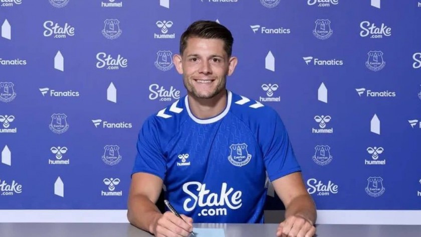 James Tarkowski's Everton Signed Shirt - 2022/23