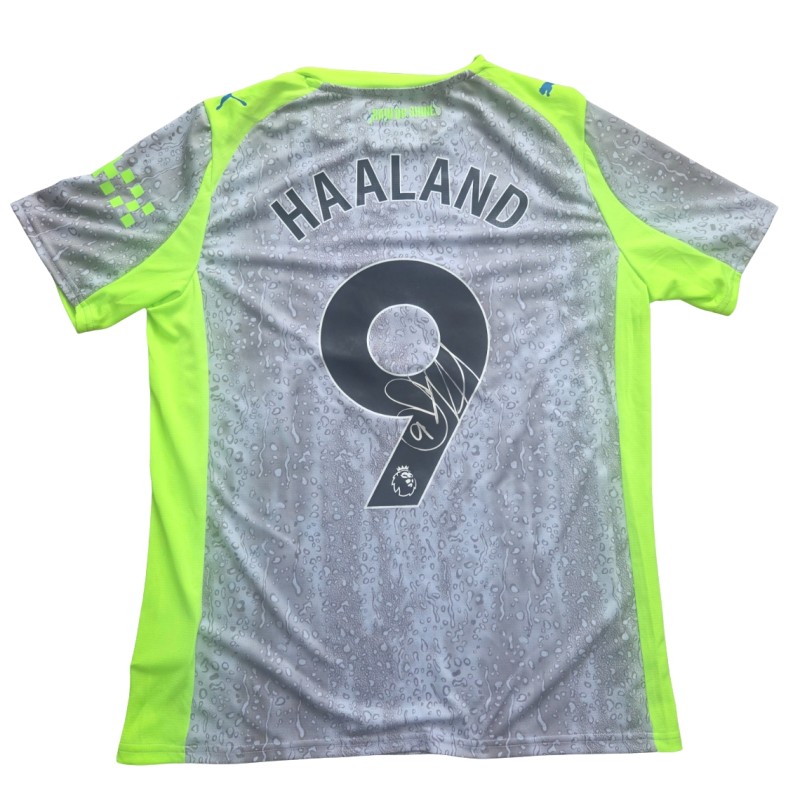 Erling Haaland's Manchester City 2025/26 Signed Official Third Shirt