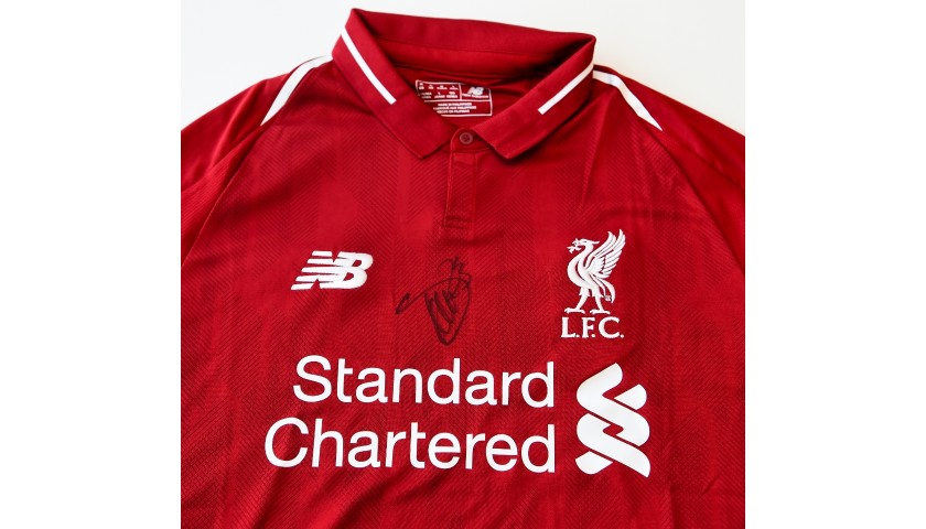 Xherdan Shaqiri Signed Liverpool FC 18/19 Home Shirt