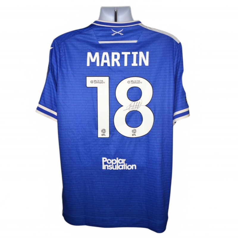 Martin's Bristol Rovers Emirates FA Cup Signed Match Worn Shirt, vs Weston Super Mare