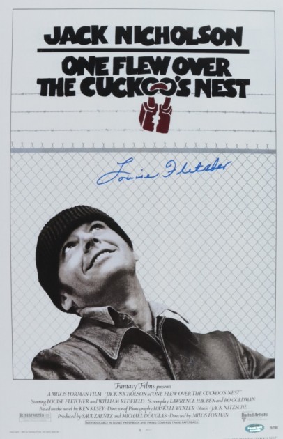 Louise Fletcher Signed "One Flew Over the Cuckoo's Nest" Poster