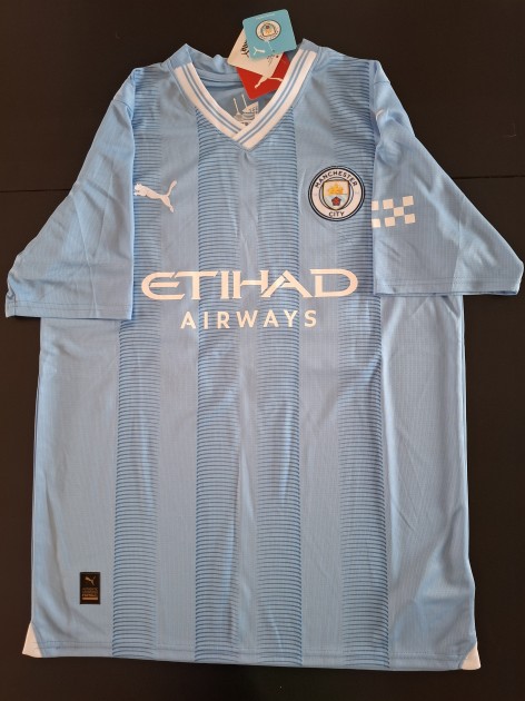 Phil Foden's Manchester City 2023/24 Signed Home Shirt - CharityStars