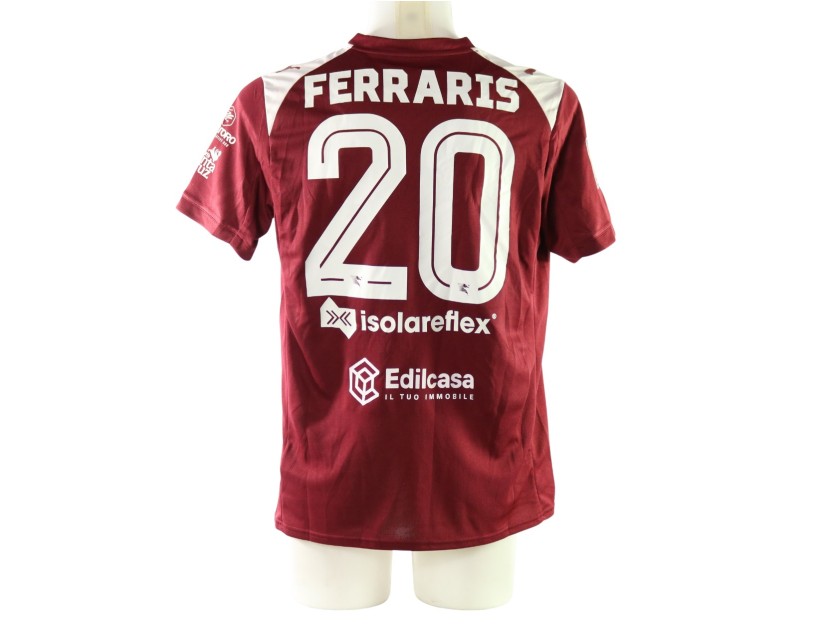 Ferraris' Unwashed Shirt, Salernitana vs Foggia 2025 - Carlo Ricchetti Special Patch