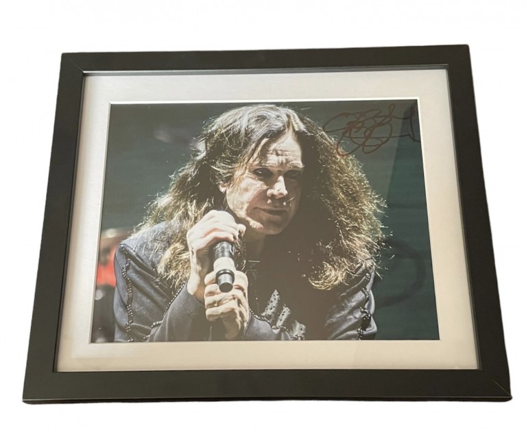 Ozzy Osbourne Black Sabbath Signed Photograph