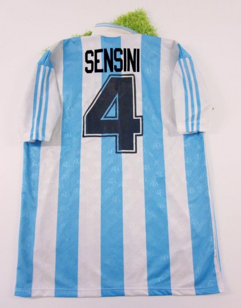 Sensini match issued/worn shirt, Argentina, WorldCup 1994