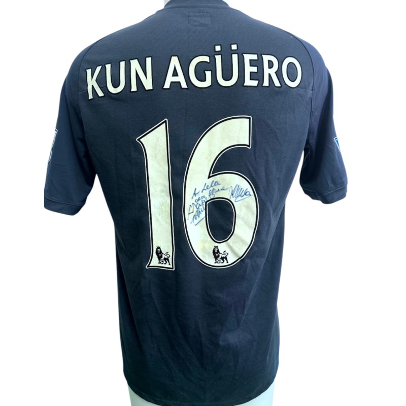 Aguero's Manchester City Signed Match-Worn Shirt, 2010/11