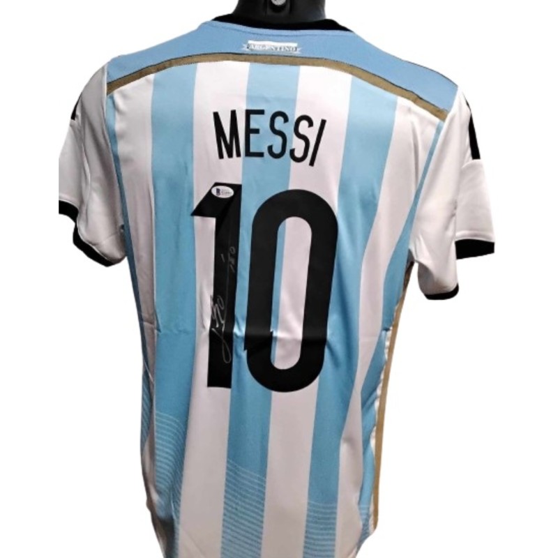 Messi Replica Argentina Signed Shirt, 2014