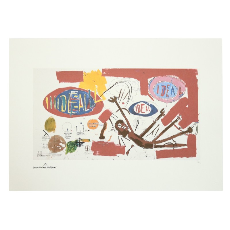 Signed Offset Lithography of Basquiat (after)