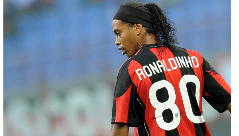 Ronaldinho Official AC Milan Signed Shirt 2010 11 CharityStars