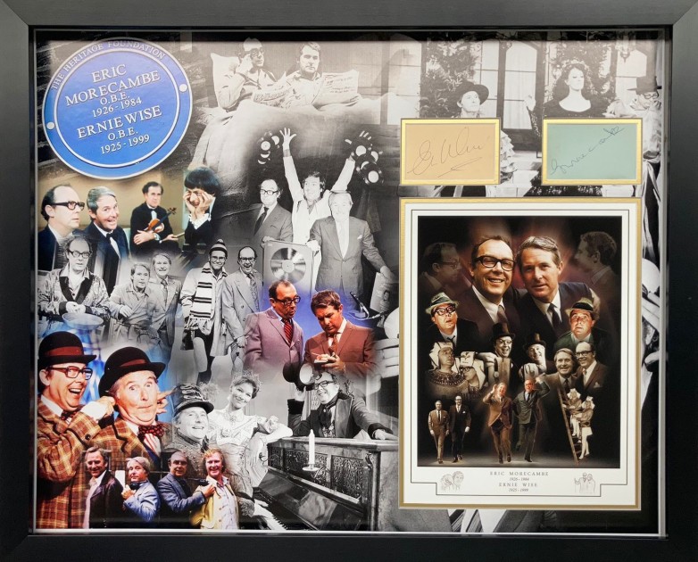 Morecambe and Wise Signed Photo Display