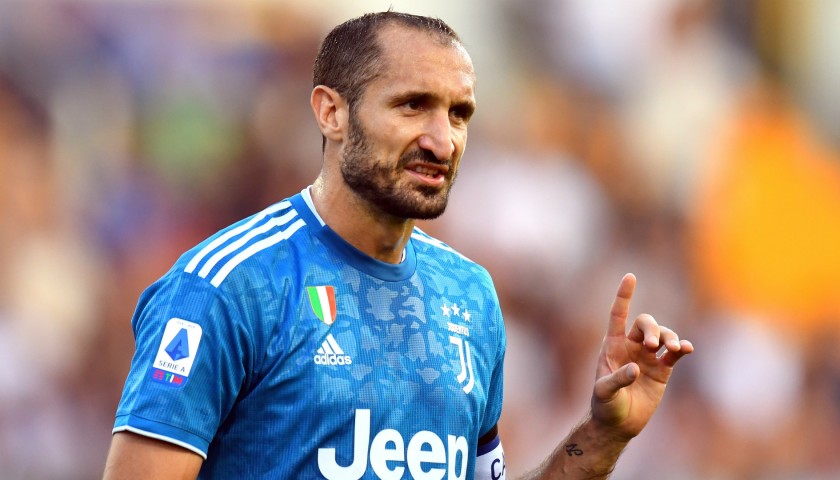 Chiellini's Match Shirt, Parma-Juventus 2019