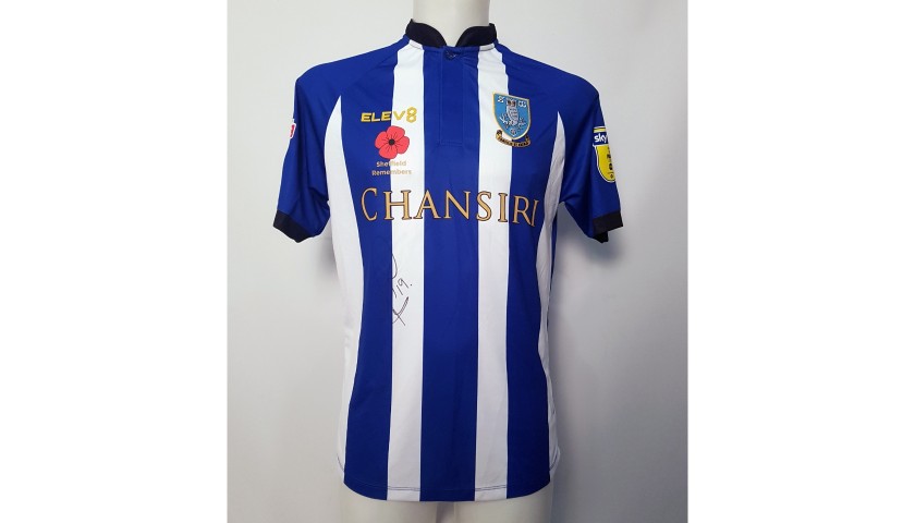 Marco Matias' Sheffield Wednesday Worn and Signed Poppy Home Shirt