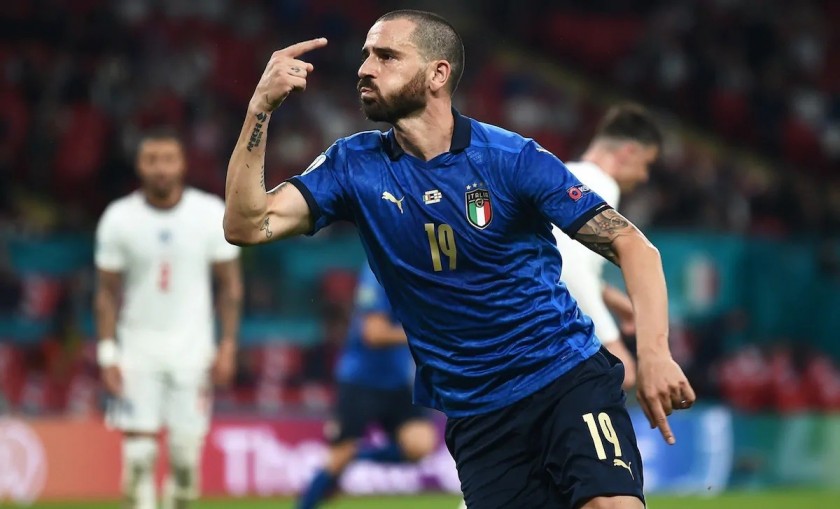 Bonucci's Match Shirt, Italy-England 2021