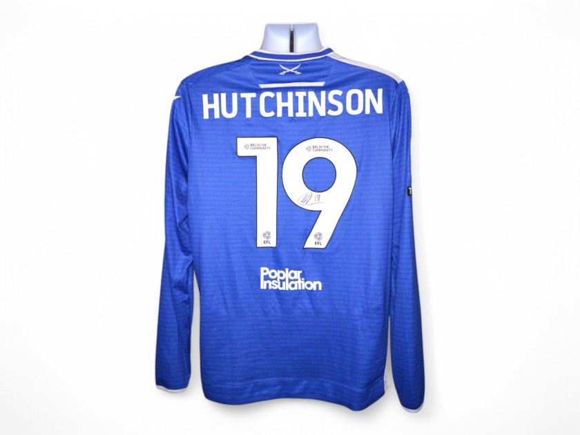 Hutchinson's Bristol Rovers Emirates FA Cup Signed Match Worn Shirt, vs Weston Super Mare