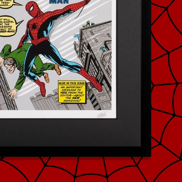 Spider-Man Amazing Fantasy #15 Comic Cover Framed Art Print