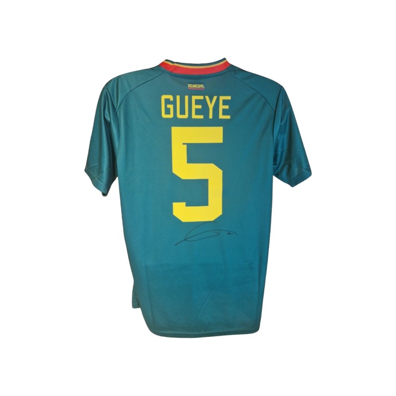 Idrissa Gueye Signed Senegal 2022-23 Away Football Shirt