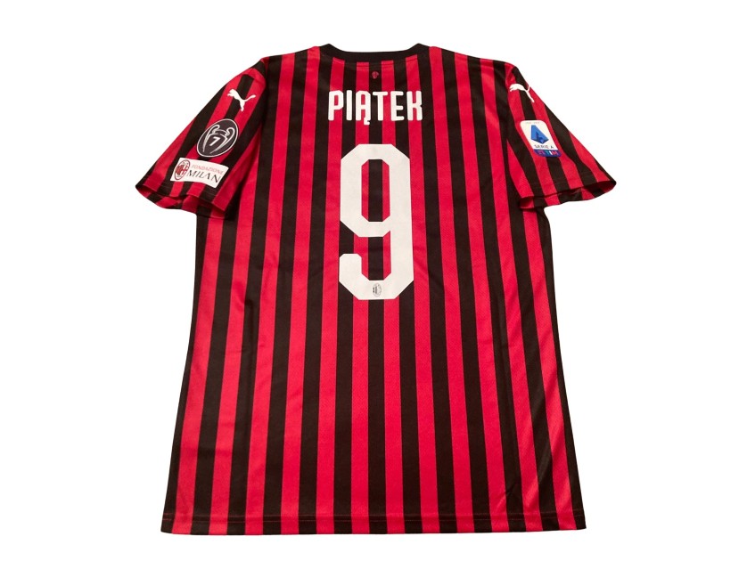 Piatek's Issued Shirt, Milan vs Inter 2019