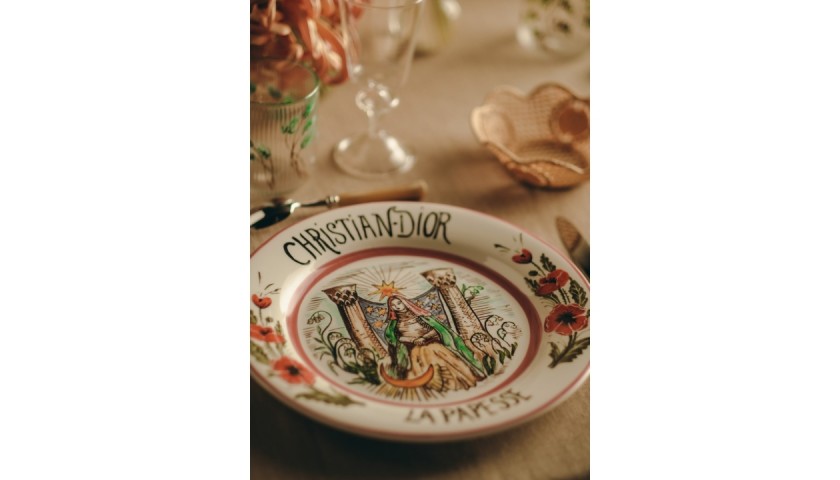 Dior La Role De La Fortune Set of 4 Dinner Plates – Lávande-Fr