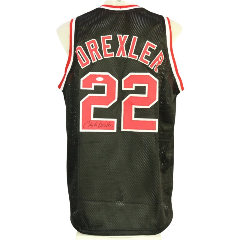 Drexler Replica The Glide Signed Jersey + COA