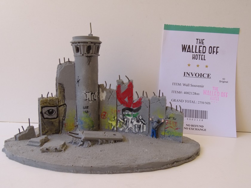 Souvenir Sculpture "The Walled Off Hotel" by Banksy