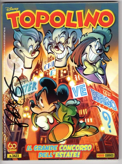 "Topolino" Comic Signed by Fabio Celoni