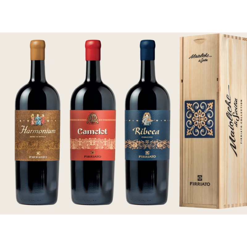 Firriato – 3 Double Magnums From the Top Wine Line Ribeca, Harmonium, and Camelot