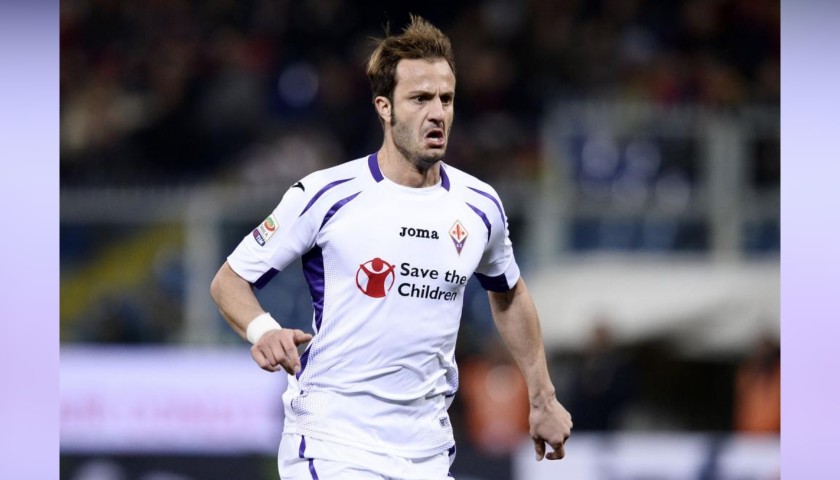 Gilardino's Worn Shirt, Napoli-Fiorentina 2015