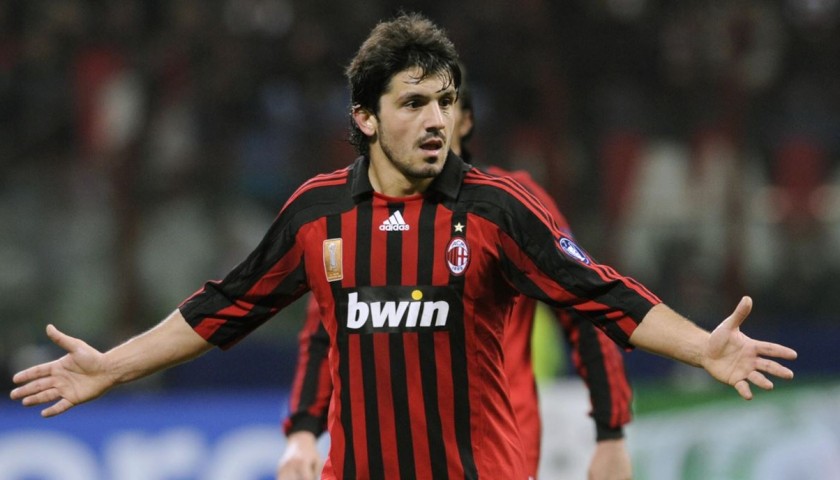 Gattuso's Match-Issued/Worn Milan Shirt, 2007/08 UCL