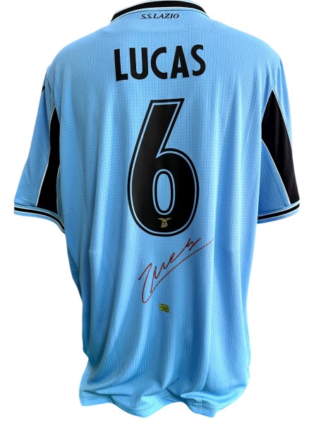 Lucas Leiva's Lazio Signed Official 120 Anniversary Shirt, 2019/20