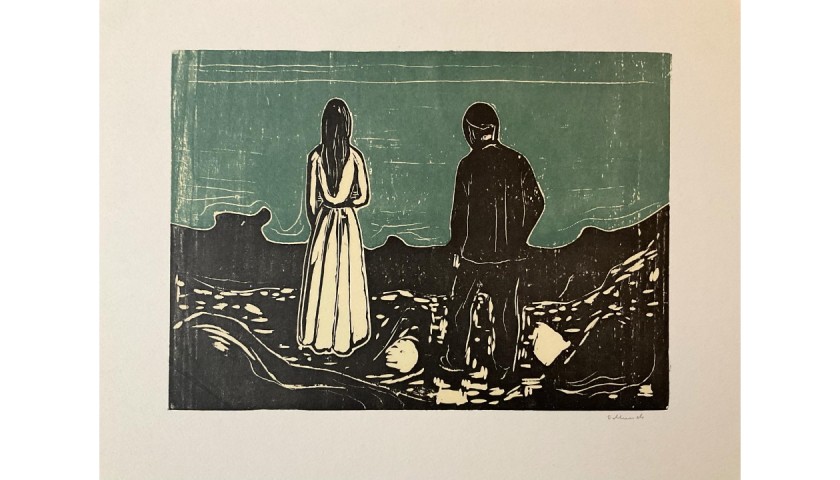 "Two People: The Lonely Ones" by Edvard Munch