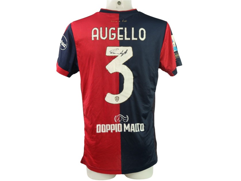 Augello's Signed Unwashed Shirt, Juventus vs Cagliari 2024