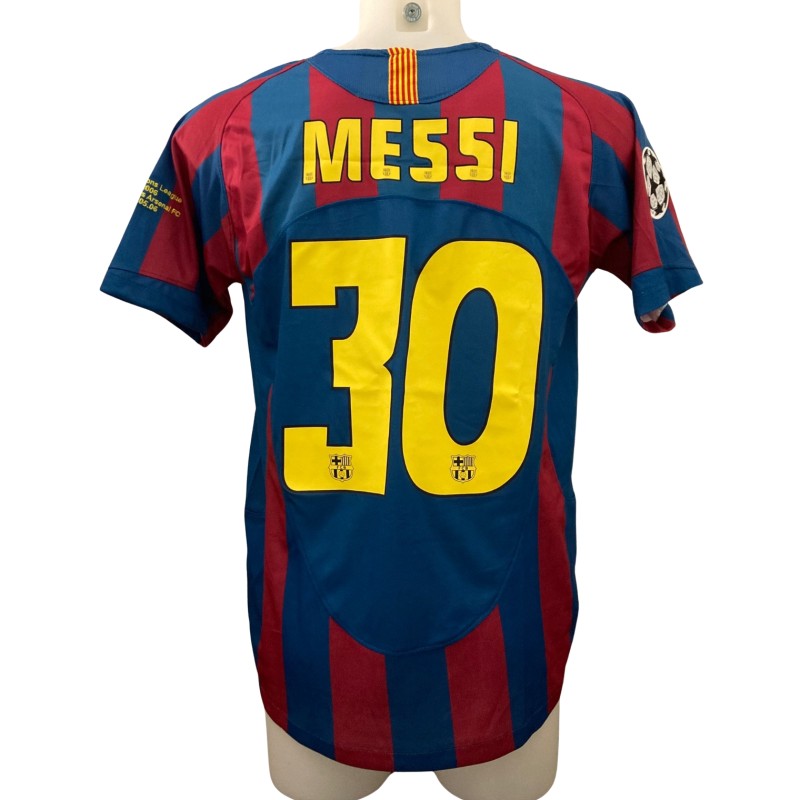 Maglia gara Messi, Barcellona vs Arsenal Finale UCL2005/6