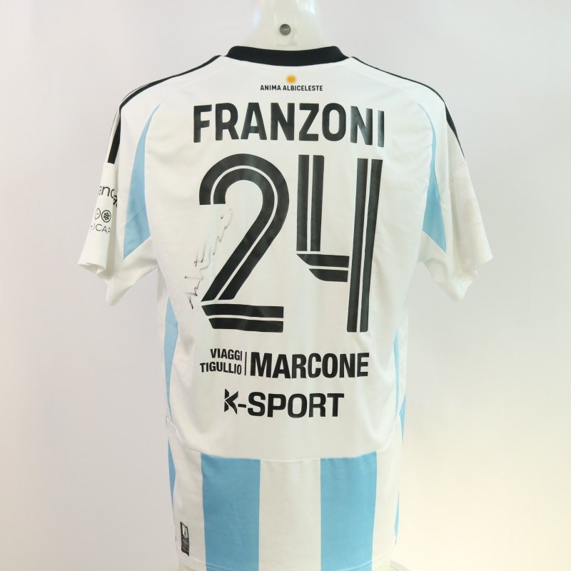 Maglia Franzoni unwashed Sestri Levante vs Virtus Entella 2024 - Autografata