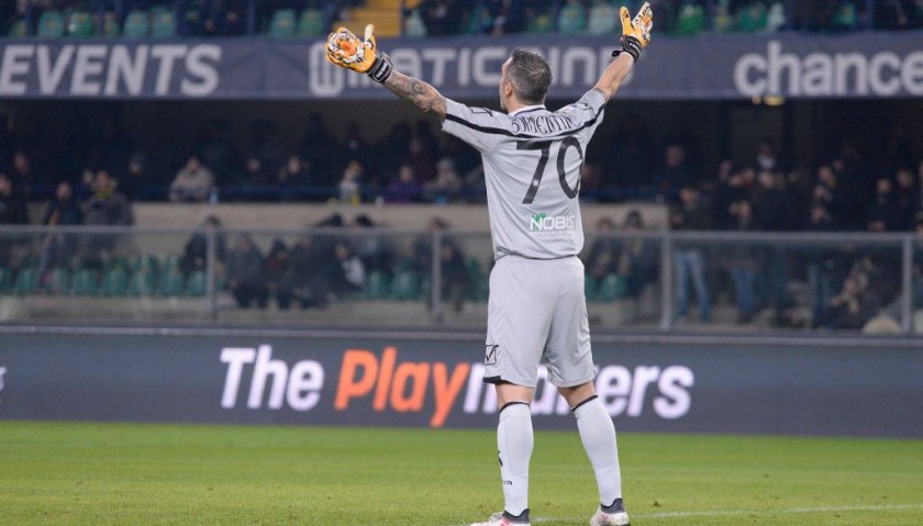 Chievo Verona Shirt Worn Pre-Derby in Honor of Davide Astori