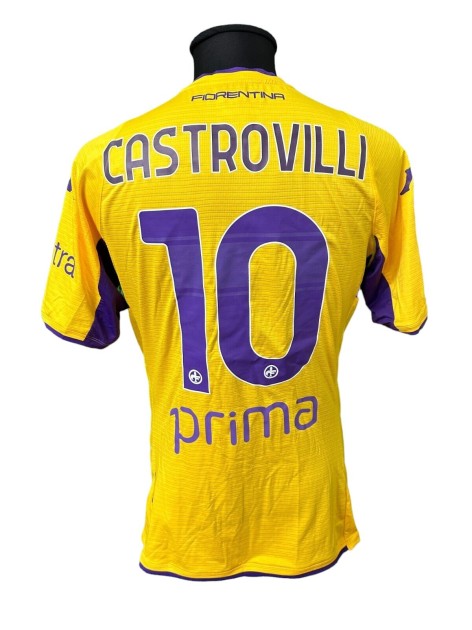 Castrovilli's Fiorentina Match Worn Shirt, 2021/22