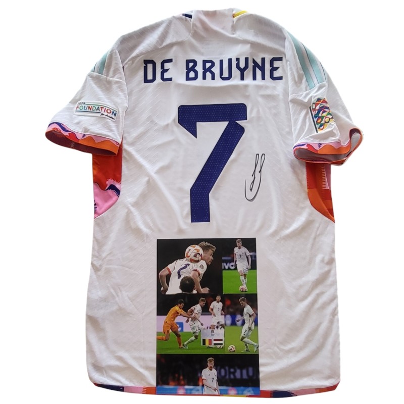 De Bruyne's Signed Issued Shirt, Belgium vs Netherlands 2022