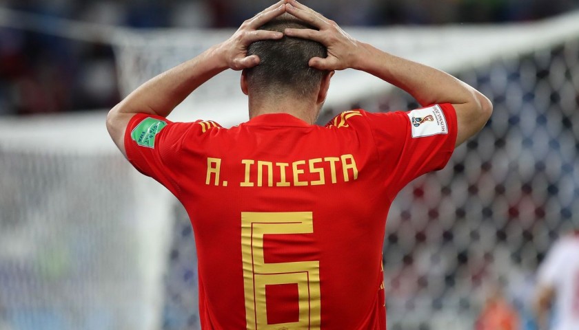 Iniesta's Spain 2016-17 Signed Shirt