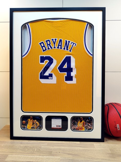 Kobe Bryant's Los Angeles Lakers Signed and Framed Jersey 