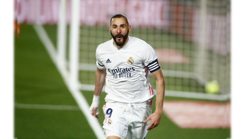 Benzema's Worn and Unwashed Shirt, Real Madrid-Sevilla 2021 
