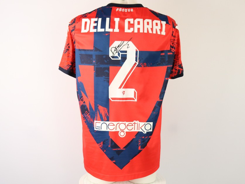 Maglia Delli Carri unwashed Novara vs Padova 2024 - Autografata