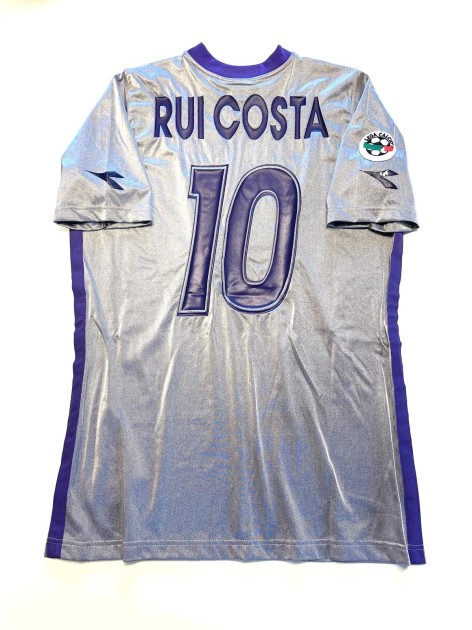 Rui Costa's Parma vs Fiorentina Match-Issued Shirt, Coppa Italia Final 2001