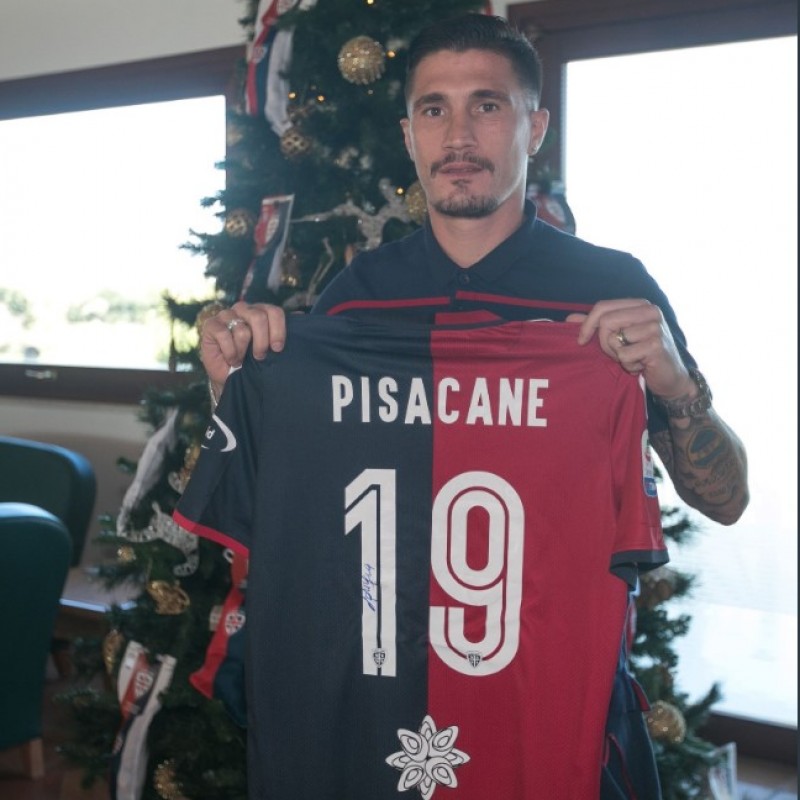Cagliari Festive Shirt - Worn and Signed by Pisacane