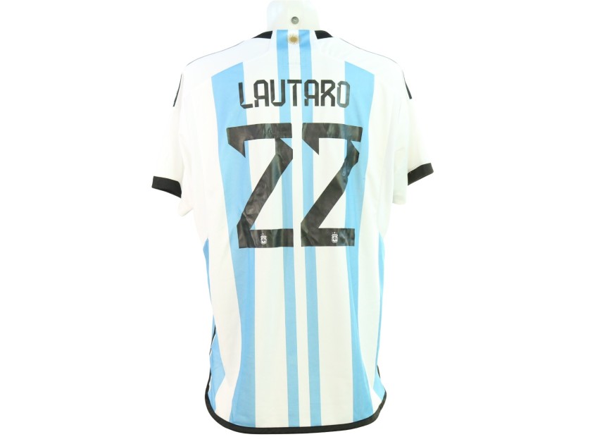 Maglia Ufficiale Lautaro Martinez Argentina, 2023 - Autografata