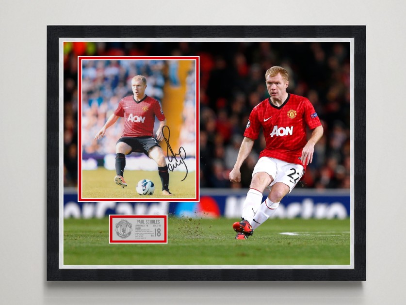 Paul Scholes Manchester United Signed Display