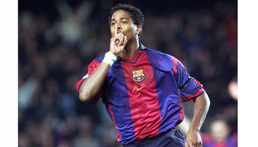 Kluivert's Barcelona Match Shirt, 2000/01